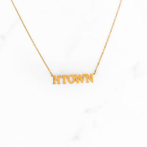 H-Town Nameplate Necklace