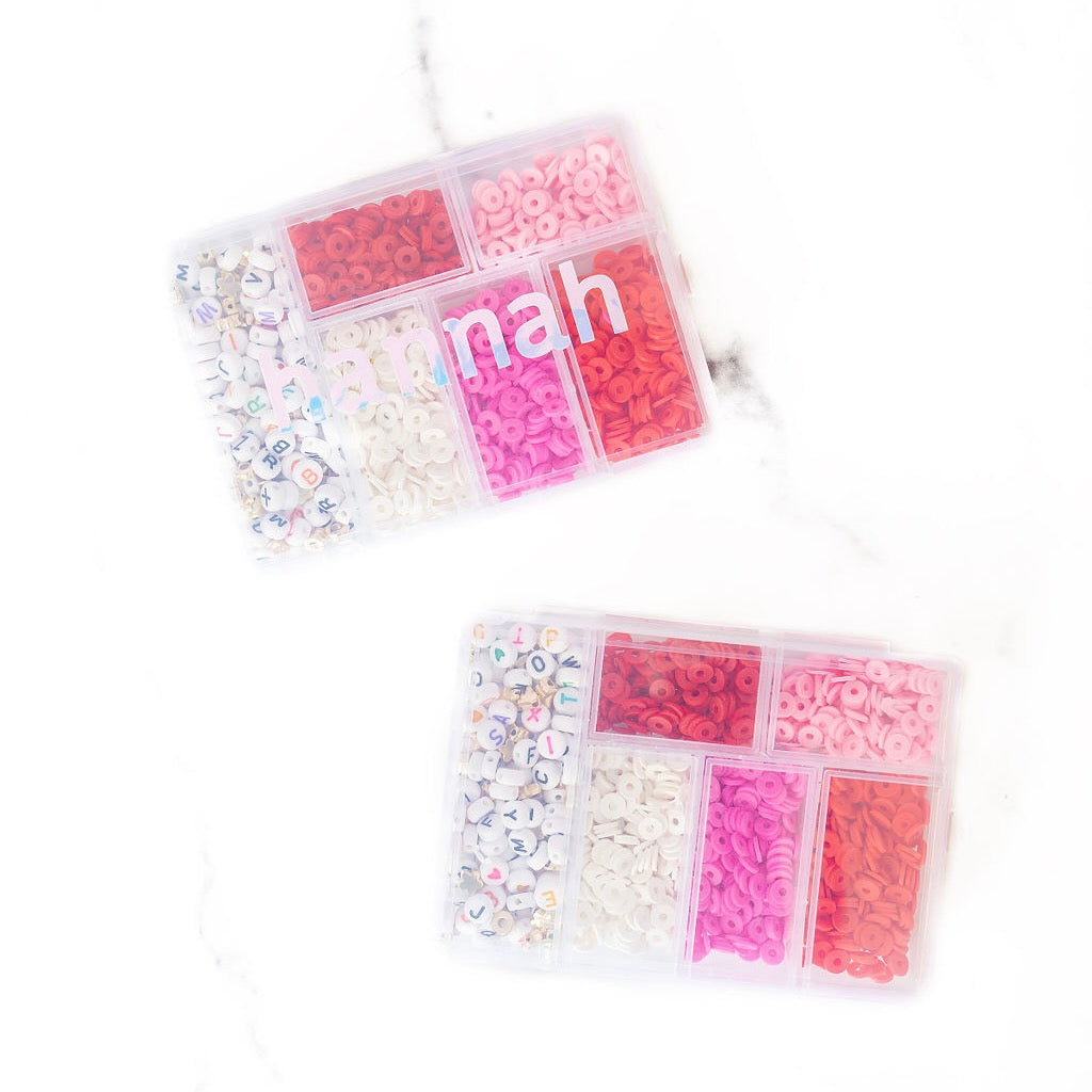 Mini Polymer Clay Bead Kit Pink Red – Golden Thread,