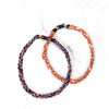Navy + Orange Sports Necklace