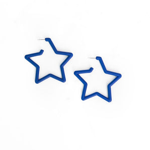 Blue Star Wish Earrings