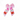 Pink Halloween Beaded Bows