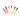 Enamel Pencil Hair Clips