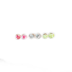 Lime Green | Mini Star Confetti Stud Earrings