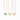 Enamel Heart Necklace | Iridescent Teal