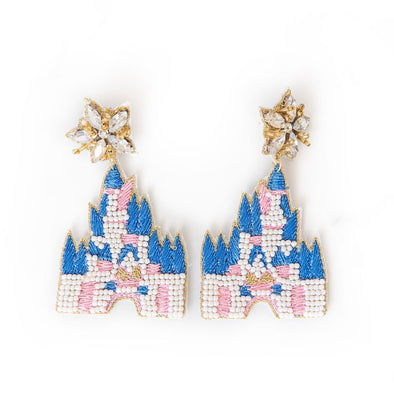 Beaded Magical Castle Earrings