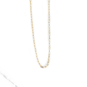 Thin Paper Clip Necklace