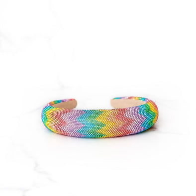 Glizty Rainbow Chevron Headband