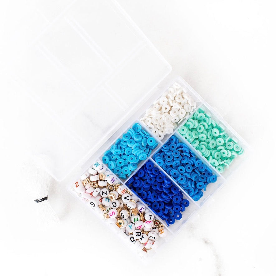  5000pcs Light Blue Clay Beads Polymer Clay Beads
