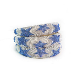 Blue Star Silver Wish Headband