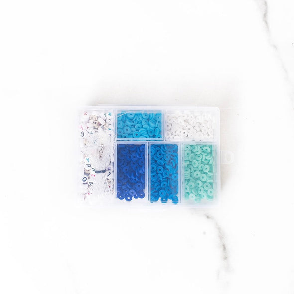 Mini Polymer Clay Bead Kit | Blue