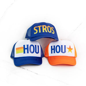 HOU Orange Trucker Hat