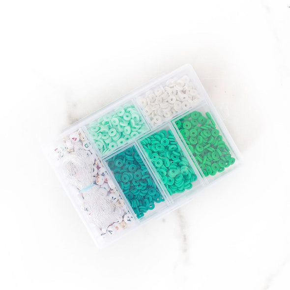 Mini Polymer Clay Bead Kit | Green