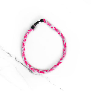 Hot Pink + Light Pink Sports Necklace