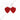 Large Red Beaded Heart Earrings