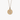 Upper Case Diamond Letter Disc | 14 Karat