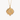 Diamond Bezel Edge Crest Necklace | 14 Karat