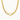 Gold Cuban Link Open Heart Necklace