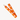 Orange with White Stars Purse Straps