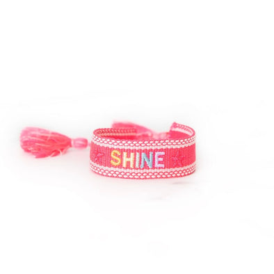 SHINE Embroidered Tassel Bracelet