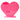 Pink Acrylic Heart Earring Stand