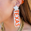 Texas Fight Beaded Earrings