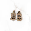 New Years Top Hat Earrings | Gold