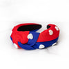 Red and Blue Two-Toned Heart Headband