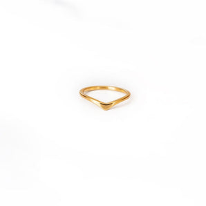 V Shaped Gold Ring