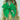 Green Candy Cane Embroidered Bow