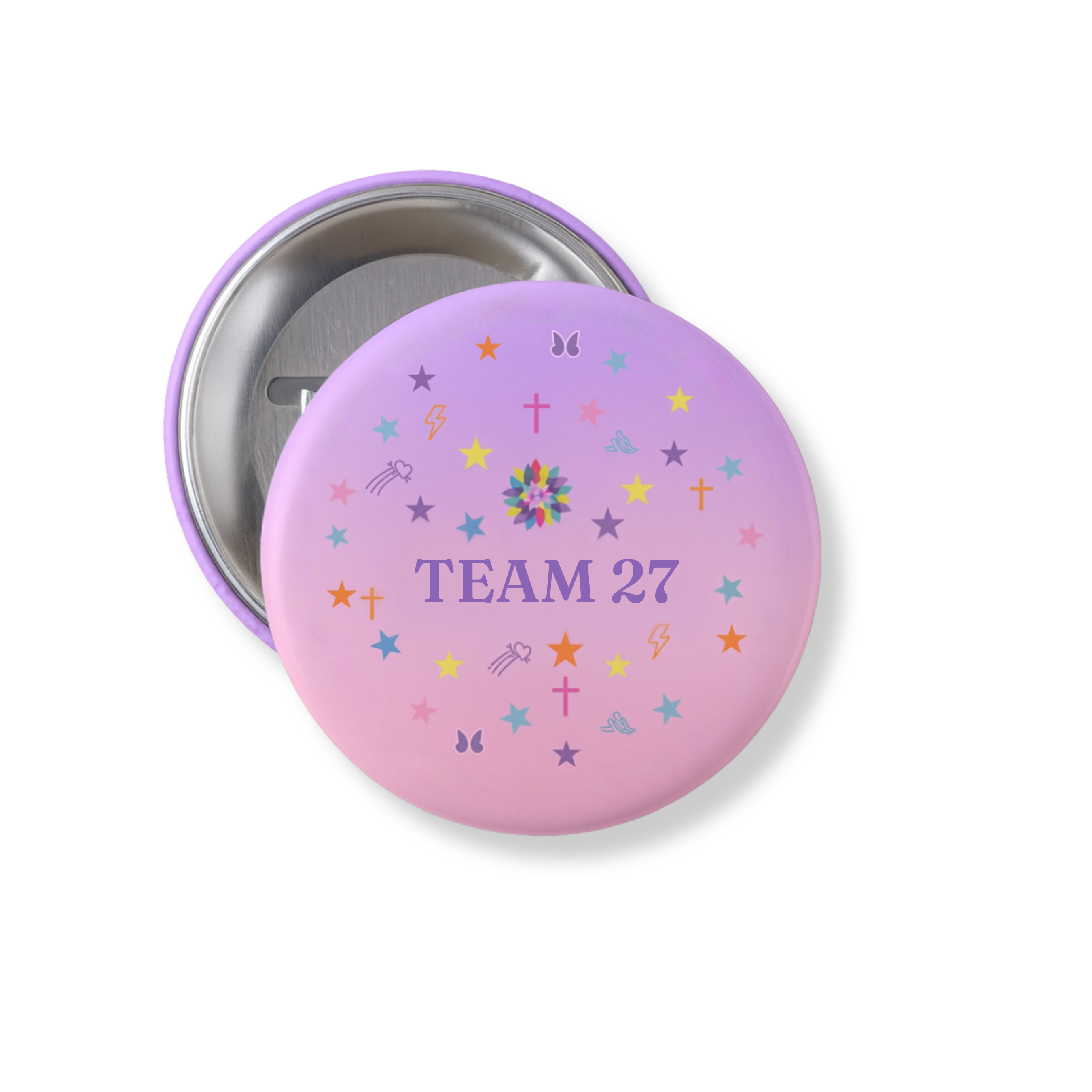 27 Button Team 27 Button Pins – Golden Thread, Inc.