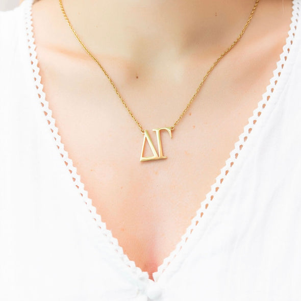Delta Gamma Nameplate Necklace