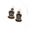 New Years Hat Beaded Earrings