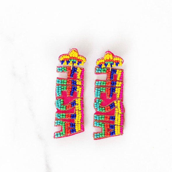 Sombrero + Fiesta Beaded Earrings