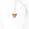 Monogrammed Mouse Necklace