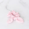 Pink and White Seersucker Scrunchie