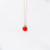 Back-to-School Apple Necklace