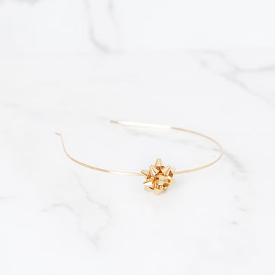 Wrapped Up In A Bow | Gold Headband