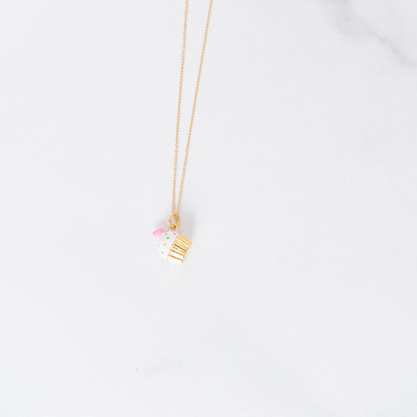 Cupcake Charm Necklace