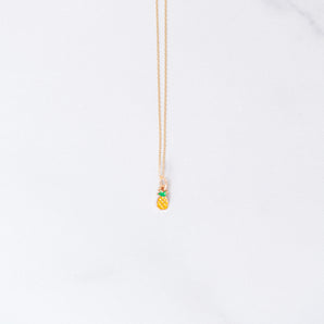 Mini Pineapple Charm Necklace