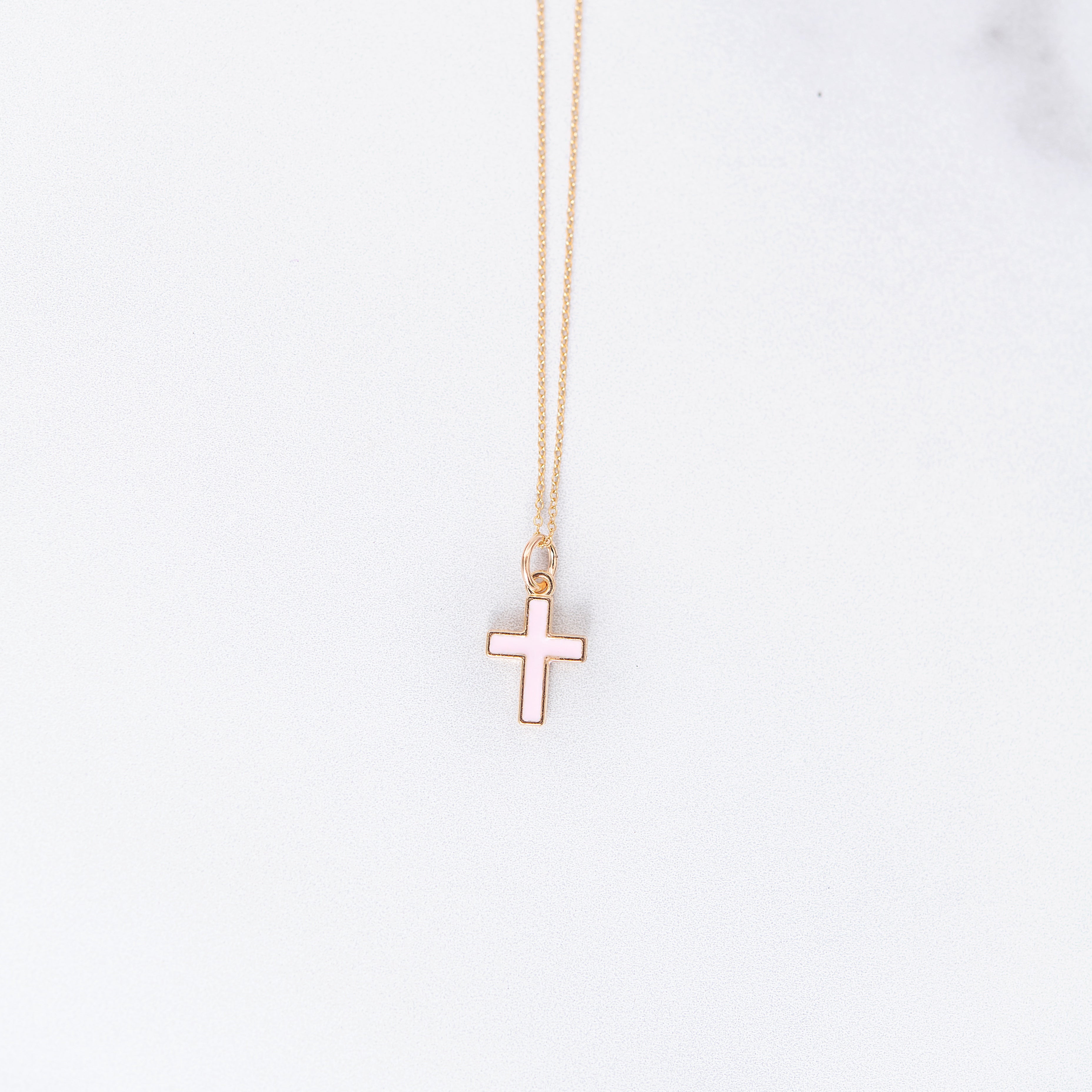 Fine Cross Charm by Baby Gold - Shop Custom Gold Jewelry