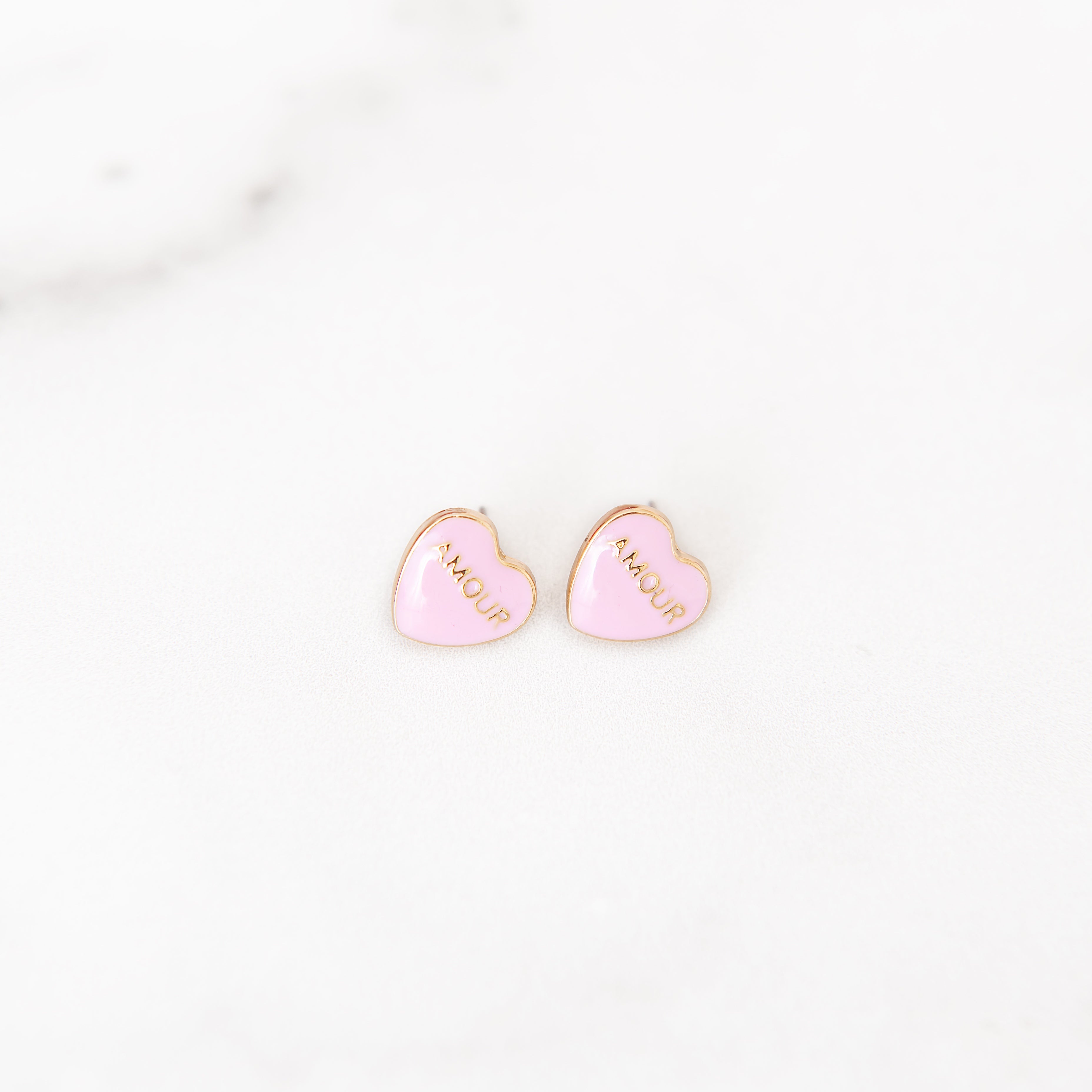 Conversation on sale heart earrings