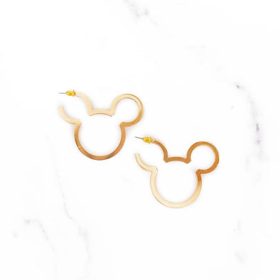 Gold Mouse Hoops