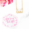 Loved Nameplate Necklace