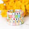 Multi-Color Love Tile Bracelet