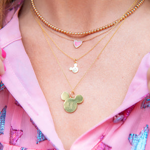 Mini Monogrammed Mouse Necklace