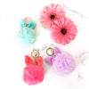 Bunny Pom Pom Key Chain | Pink