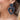 Black Raffia Heart Earrings