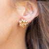 Merry & Bright Bow Studs | Gold