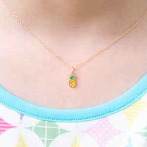 Mini Pineapple Charm Necklace