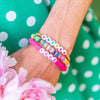 Rainbow + Hearts + LOVE Bracelet Set